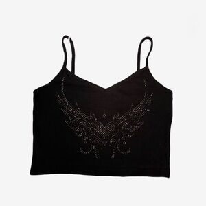 Sequin Black Embellished Women's Top